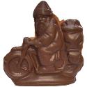 Chocolate Santa on a Motorcycle Tuck's Candy Factory