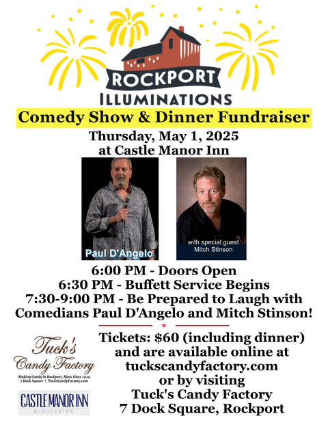 Rockport Fireworks Comedy Show and Dinner Fundraiser