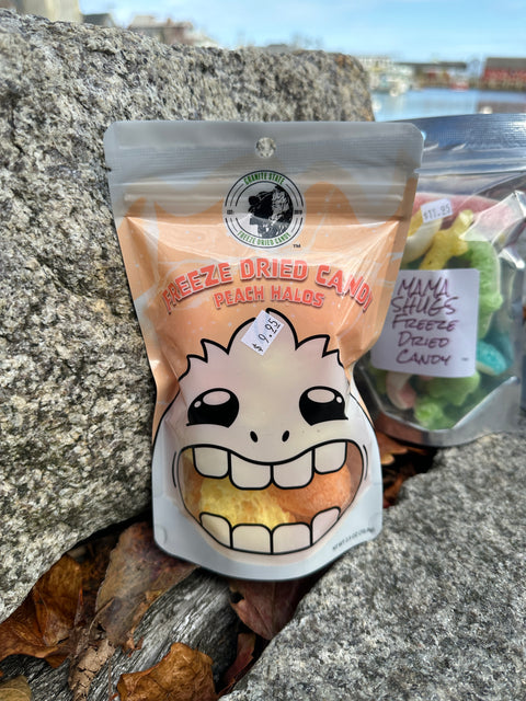 Freeze Dried Peach Halos