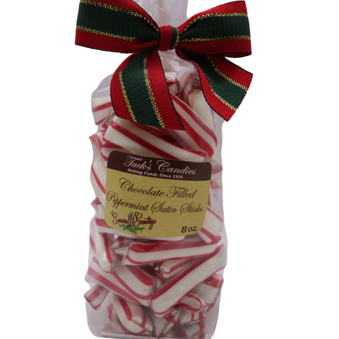 Chocolate Filled Satin Sticks Tucks Candy Factory