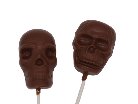 Chocolate Skull Pops