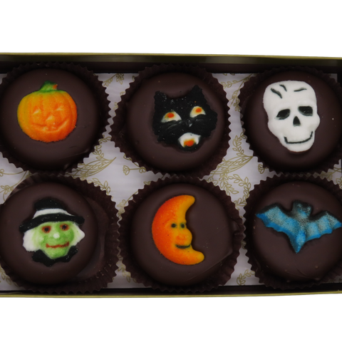 Dark Chocolate Covered Oreos Halloween  6-pack Tucks Candy Factory