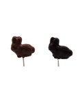 chocolate flat bunny lollipops
